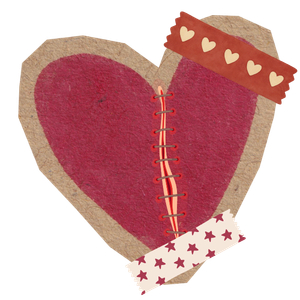 Embroidered heart